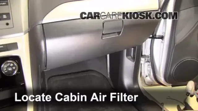 2012 Chevrolet Captiva Sport LTZ 3.0L V6 FlexFuel Filtre à air (intérieur) Changement